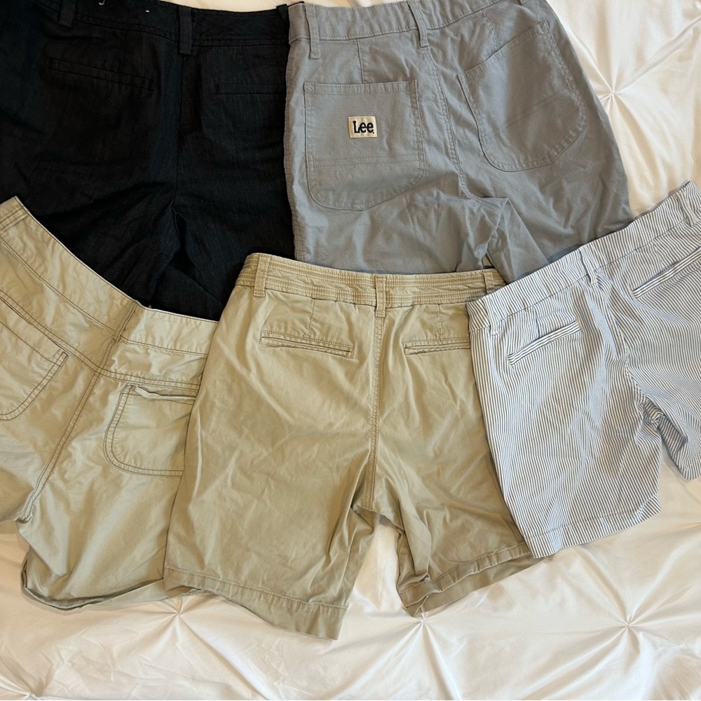 Women’s  Shorts Collection in Black, Gray, and Tan